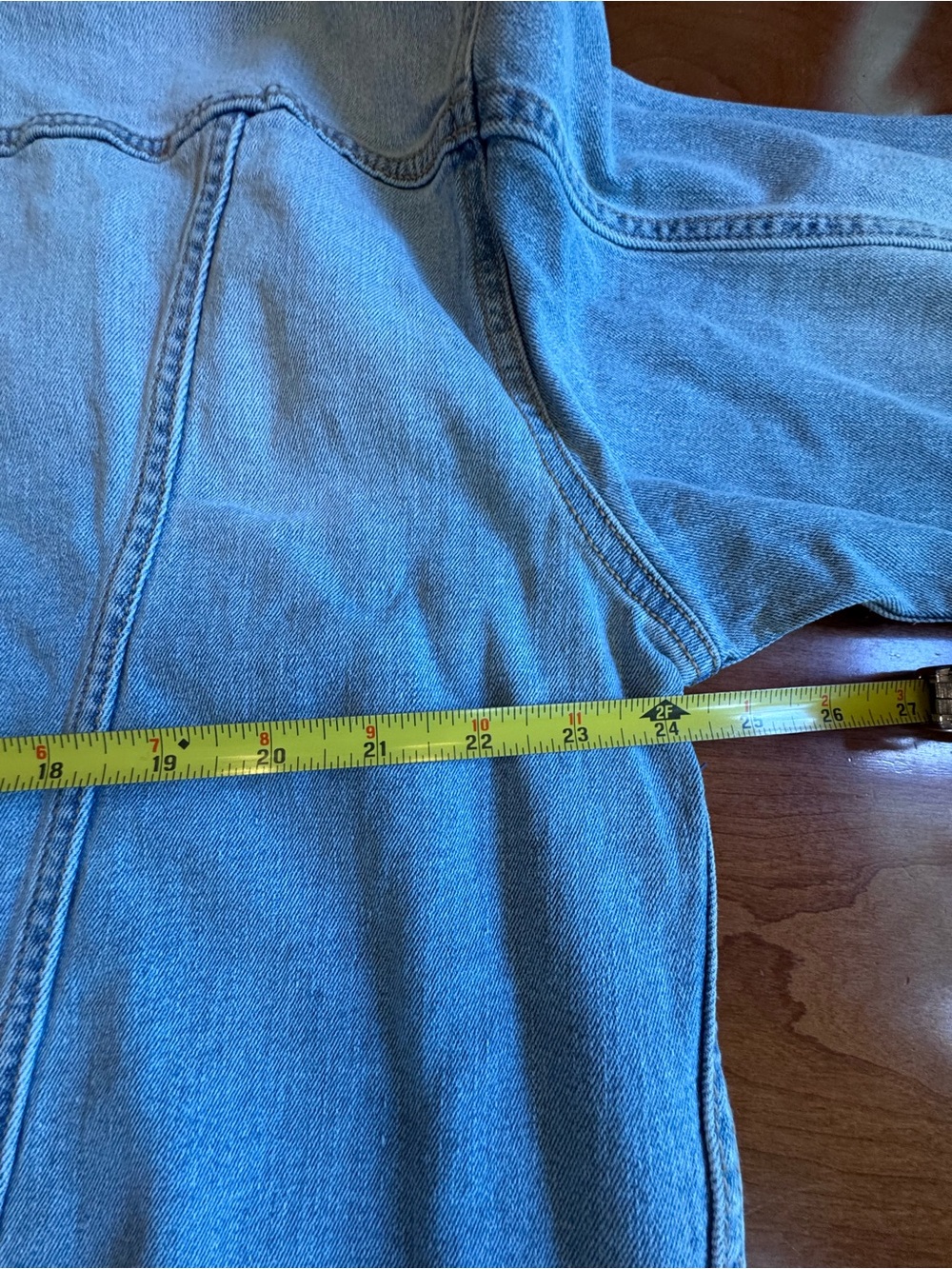 No Boundaries Denim Jacket Frayed Hem Size XXL - Picture 8 of 10